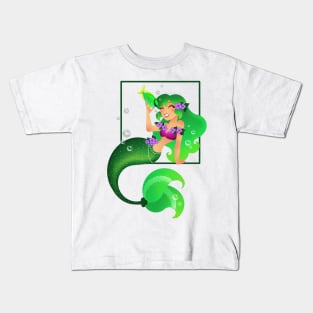 Green Mermaid Kids T-Shirt